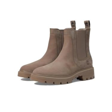 Imagem de Timberland Bota feminina Cortina Valley Chelsea, Nobuck castanho-acinzentado, 38