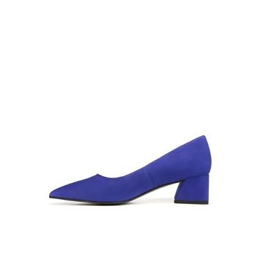Imagem de Franco Sarto Sapato feminino Racer bico fino salto bloco, Camurça azul cobalto, 11