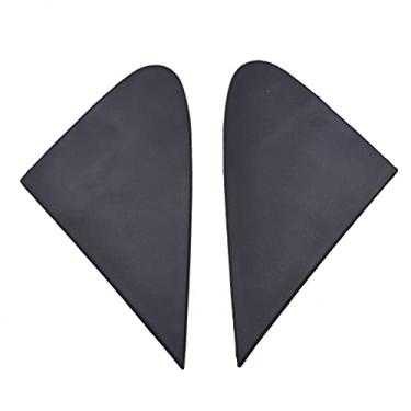 Imagem de RAGBUSCLE Par de painel de acabamento de triângulo retrovisor dianteiro esquerdo e direito, capa de para-lama triangular de canto do espelho da porta lateral, compatível com Toyota Corolla 2008-2013