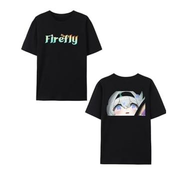 Imagem de Honkai: Camiseta Star Rail, Firefly Tee, Firefly Graphic T-Shirt Honkai: Star Rail Fan Made Shirt para mulheres e homens, H-Firefly, G