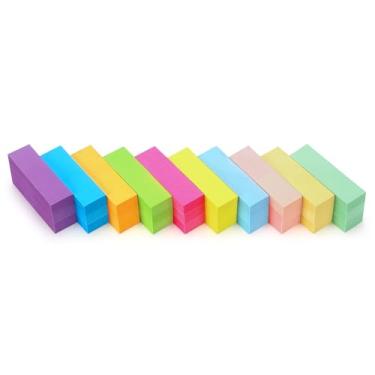 Imagem de Marcadores de página com 30 pastilhas de 1,27 x 5 cm com notas adesivas, 10 marcadores de página com abas adesivas e cores brilhantes com abas de página com 80 folhas/bloco