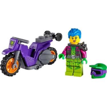 Imagem de Lego City Stuntz Moto Acrobática Rampante 60296 14 Pçs