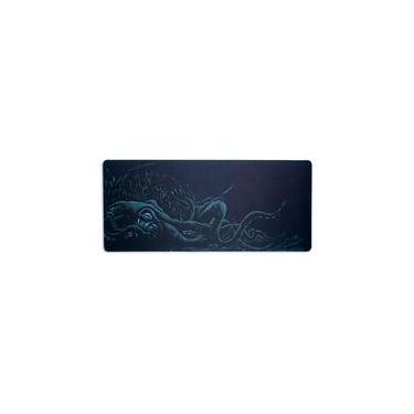 Imagem de Mousepad Dazz Hybrid Daskmat Dark Octopus, Extra Grande 900x400mm, Borda Costurada, Preto - 62000142