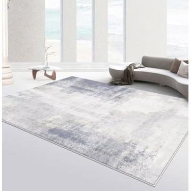 Imagem de Tapete minimalista de cor sólida estilo japonês Tapetes bege para sala de estar Quarto vestiário Tapete para pés Hall Sofá Área Tapete grande, flanela 6,80x120cm 31,5x47,2in