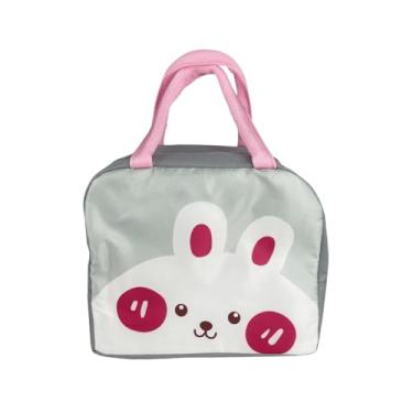Imagem de Bolsa Térmica Infantil Lancheira Escolar Viagem Animais Coelho