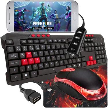 Imagem de Mobilador Completo Para Celular E Tablet Jogar Free Fire Kit Teclado M