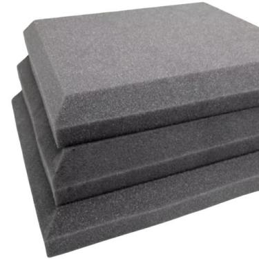 Imagem de Kit 23 Espuma Antichama Para Bloquear Som De Estudios Lisas - Armazém 