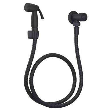 Imagem de Ducha Higienica Completa Fosca Chuveirinho Mangueira Banheiro Box Casa Lavabo Flexivel Suporte