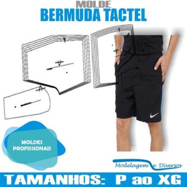 Imagem de Molde De Bermuda Tactel, Modelagem&Diversos, Tamanhos P Ao Xg