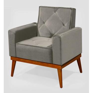 Imagem de Cadeira Poltrona Decorativa Recepção Clínica Escritório Sala Quarto Ve