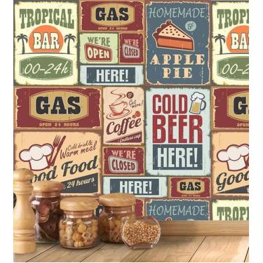 Imagem de Azulejos Retro Vintage - Papel e Parede