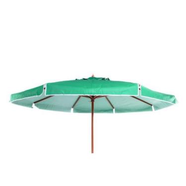 Imagem de Ombrellone Madeira Cobertura PVC 2,4 metros Verde Bel Lazer