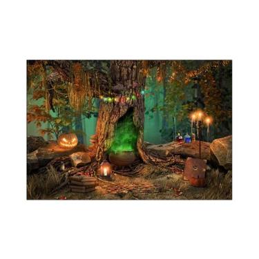 Imagem de Fundo Fotográfico 2,20 x 1,50 - Halloween Floresta Realista 066 - Via 