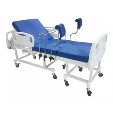Imagem de Cama Hospitalar Para Parto Manual + Colchão - Supra Steel