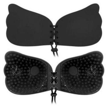 Imagem de Sutian Adesivo Invisivel Silicone PushUp Preto Tam M - Freebra