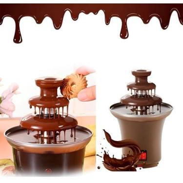Imagem de Fonte Fondue Cascata 3 Andares Torre Queijo Derretido - ZEM