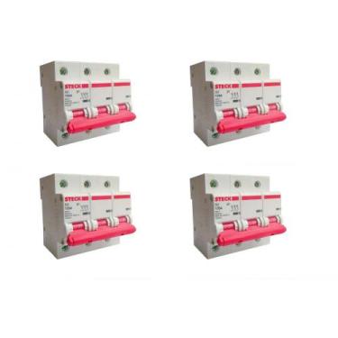 Imagem de Kit C/4 - Disjuntor Steck ''Din'' Tripolar 125A. C - RCD