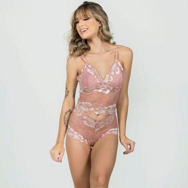 Imagem de Conjunto Lingerie Espera Marido Rendado Short - WLS Modas, G, Sortido,