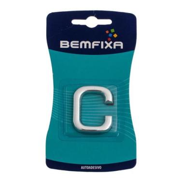 Imagem de  8864 letra c 39mm abs crom - bemfixa