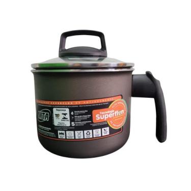 Imagem de Fervedor Caneco 1,7L Antiaderente Superflon Com Tampa de Vidro Alumíni