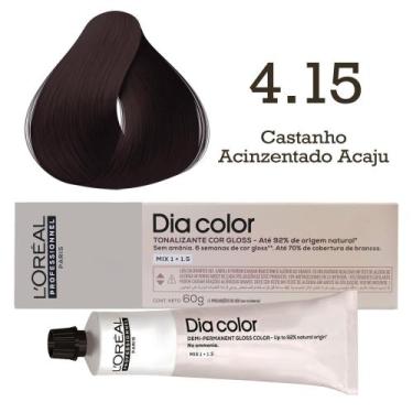 Imagem de Tonalizante Dia Color 4.15 Castanho Acinzentado Acaju - L'oreal Profes