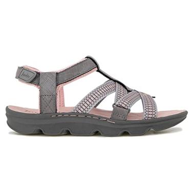Imagem de Jambu Bay Encore Water Ready Sapatos aquáticos femininos ajustáveis para uso ao ar livre, Carvão/rosa, 36