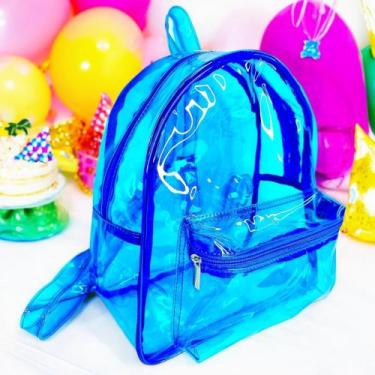 Imagem de Mochila Solid Style Transparente Neon Com Bolso Duplo Zíper - MN - VÁR