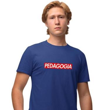 Imagem de Camisa Camiseta Masculina Estampada Pedagogia Supreme 100% Algodão Fio