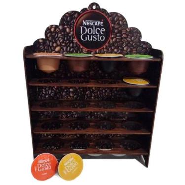 Imagem de Suporte Organizador Porta 20 Cápsulas Dolce Gusto Coffe Decor - Retrof