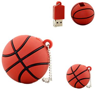 Imagem de Flash Drive USB 16 GB - Unidade USB de basquete - Pen drive esportivo de 16 GB (basquetebol)