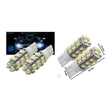 Imagem de Kit 100 Lâmpadas Led T10 28 Leds Smd Em Atacado - Blue Lion