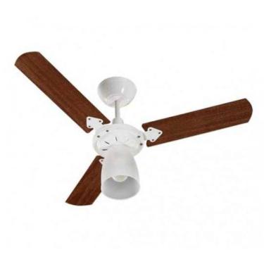 Imagem de Ventilador De Teto Marbella 130 W Branco 3 Pás Mogno Tron