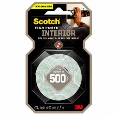 Imagem de Fita Dupla Face Fixa Forte 12mm X 1,5m Uso Interno - 3M