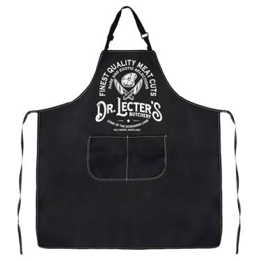 Imagem de G2TUP Presente inspirado no filme Silence Lambs Dr Lecter's Butchery reutilizável sacola de lona Hannibal Lecter Fan Handbag, Dr Lecter's-a