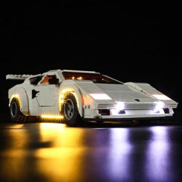 Imagem de LED Light Kit for Lego 10337 Lamborghini Countach 5000 Quattrovalvole Set,Compatible with Lego 10337 Building Blocks Model(Not Include Blocks Set)