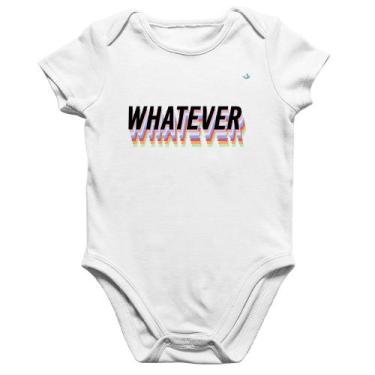 Imagem de Body Bebê Algodão Whatever - Foca na Moda, Branco, G