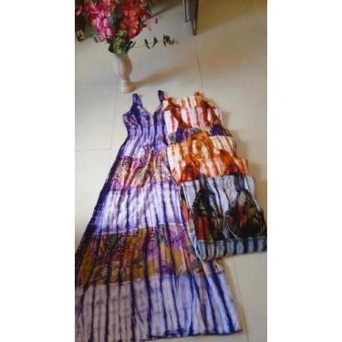 Imagem de Vestido Longo Indiano Estampado - Loja dk, M