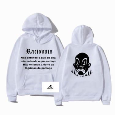 Imagem de Moletom Canguru Racionais Jesus Chorou Palhaço Blusa Unissex - Macoli 