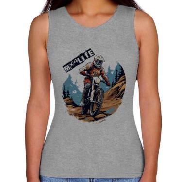 Imagem de Regata Feminina MX4Life - Foca na Moda, Cinza, M