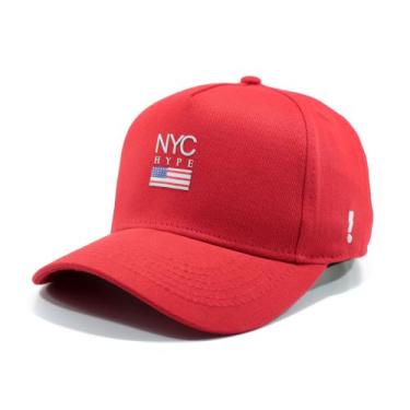 Imagem de Boné Nyc Bandeira Eua Hype Fitão Snapback Envio Imediato Varias Cores 