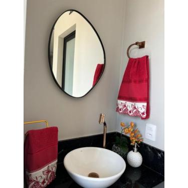 Imagem de jogo de Lavabo Bordado 2 peças (1 toalha de rosto e 1 de lavabo) Decor