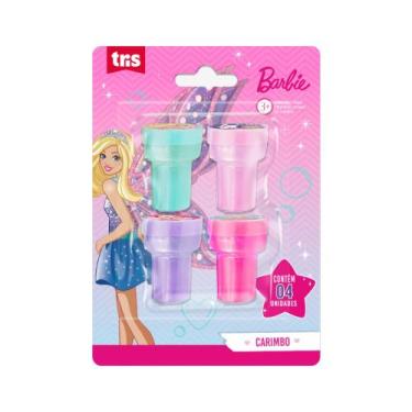 Imagem de Carimbo Infantil Autotintado Barbie Blister C/ 4 Un - Tris  Decorado  