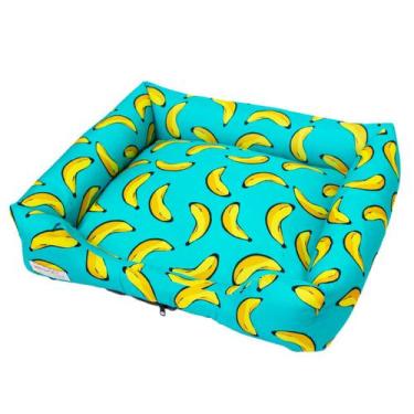Imagem de Cama PET Retangular - Tamanho G - Chocolate Caramelo, Banana