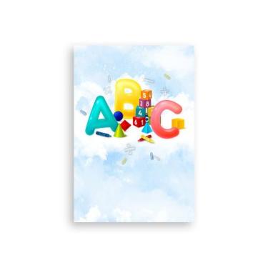 Imagem de Painel De Festa Vertical 1,50 x 2,20 - ABC com Números 004 - Via Cores