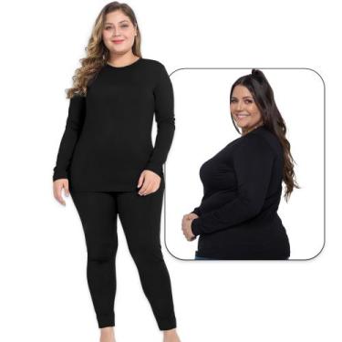Imagem de Conjunto 3 Blusas Forradas Térmicas + 3 Calças Térmicas Flaneladas PLU