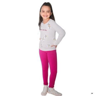 Imagem de Conjunto Infantil Menina Legging Inverno - Rovitex, 4 anos, Off