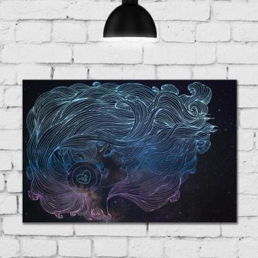 Imagem de Placa Decorativa MDF Garota Waves - Quartinhos