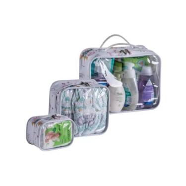Imagem de Kit Nécessaire Feminina Masculina Bebê Organizador De Mala Princess - 