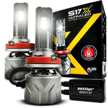 Imagem de Lâmpada Farol Shocklight Ultra Led S17x Nano H8 H9 H11 H16-2 5500 Lume