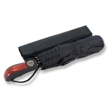 Imagem de Guarda Chuva Abre Fecha Automático Contra Vento Reforçado Preto  1819 